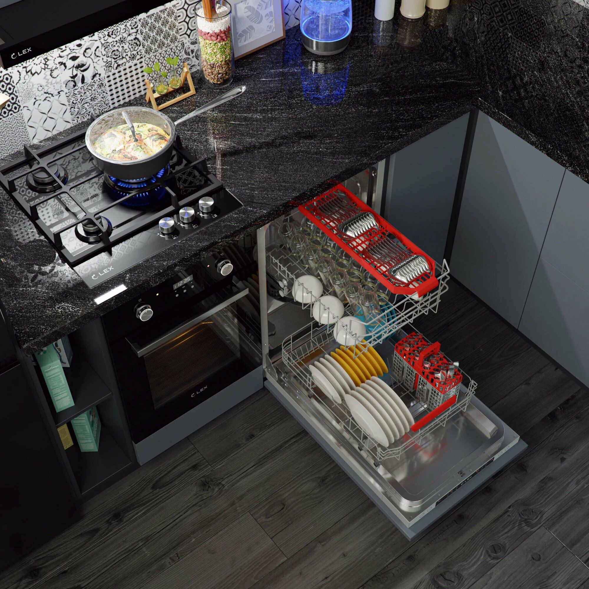 LEX PM 4563 B Посудомоечная машина