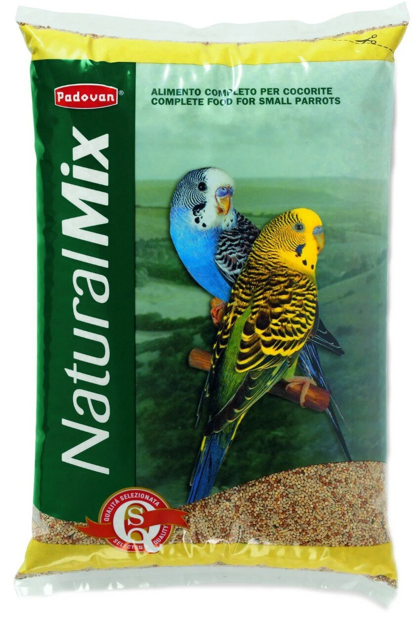 Padovan корм Naturalmix Cocorite для волнистых попугаев, 1кг