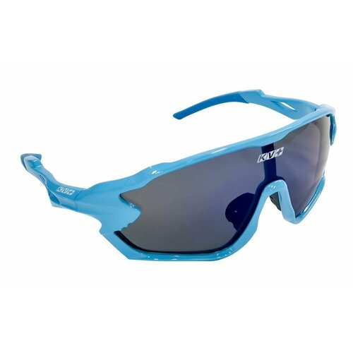 солнцезащитные очки kv черный серый Солнцезащитные очки KV+, синий, голубой