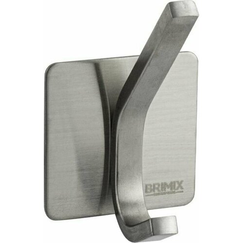 BRIMIX - Крючок двойной высокопрочный, самоклейка без сверления, из нержавеющей стали SUS 304