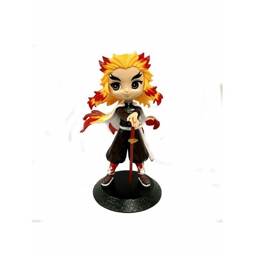 Фигурка Kyojuro Rengoku в стиле Q из Demon Slayer demon slayer rengoku kyoujurou anime figure rengoku kyoujurou pvc figurine kimetsu no yaiba gk statue anime figures model toys 1