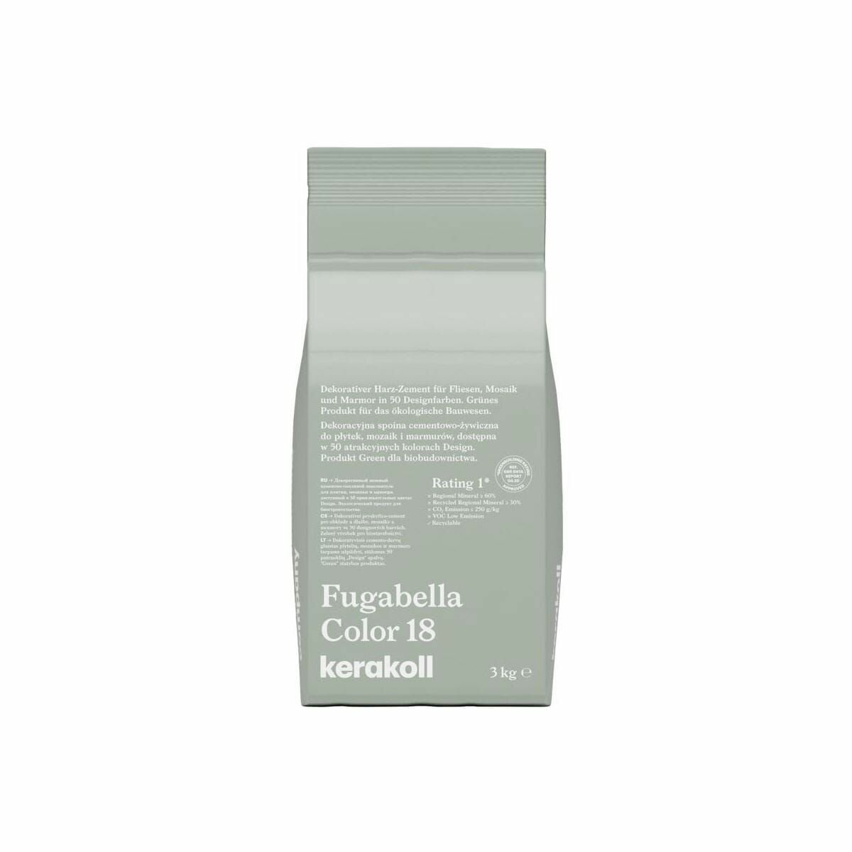 Цементно-Смоляная затирка Kerakoll Fugabella Color цвет 18 3 кг
