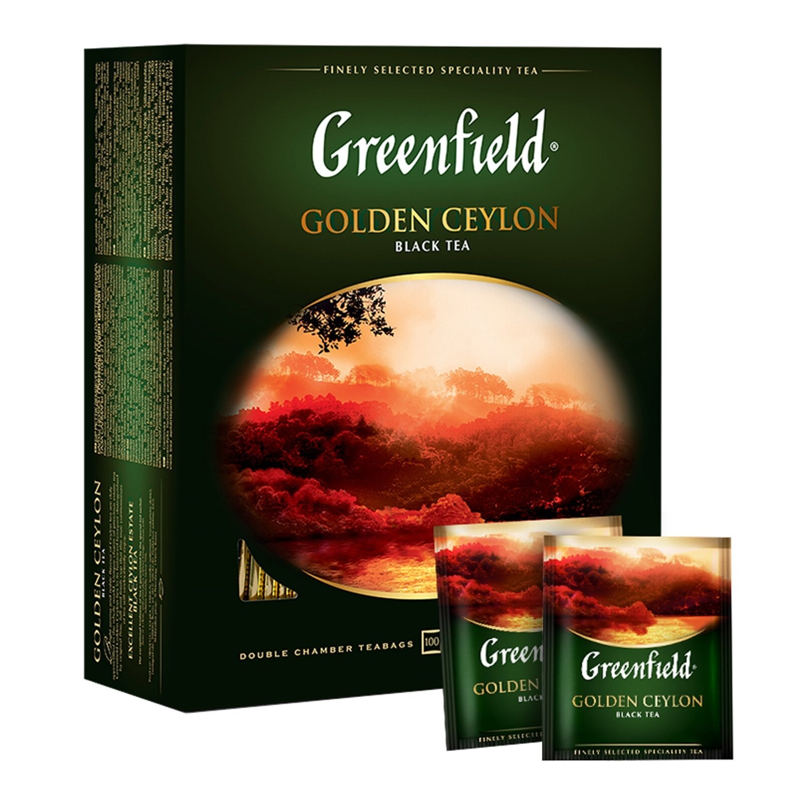 Чай черный Greenfield Golden Ceylon в пакетиках, 2 г × 100 шт. - фотография № 2