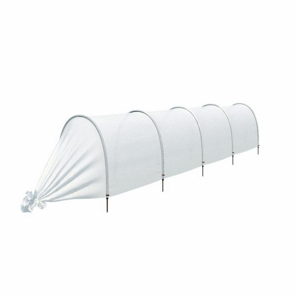 фото Парник прошитый, длина 4 м, 5 дуг из пластика, дуга L = 2 м, d = 20 мм, спанбонд 35 г/?2, Reifenhauser, "Ленивый"