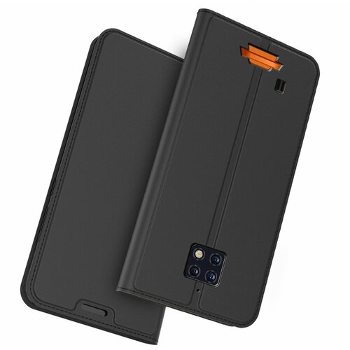 Чехол-книжка MyPads из качественной водоотталкивающей импортной кожи на жёсткой металлической основе для OUKITEL WP6 4/128GB черный смартфон oukitel wp9 6 128gb черный оранжевый