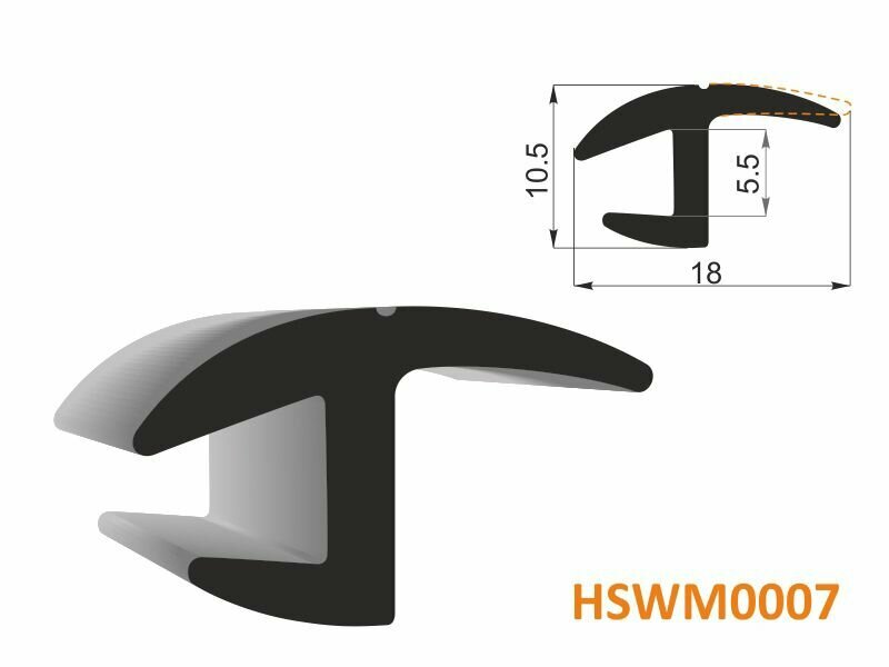 HSWM0007 Молдинг универсальный (18mm) - бухта 30 м.(цена за 1метр)