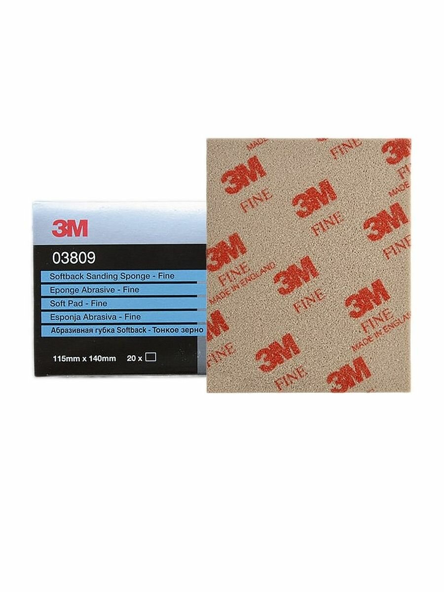 Шлифовальная абразивная губка 3M 03809 Softback Fine — фото 4
