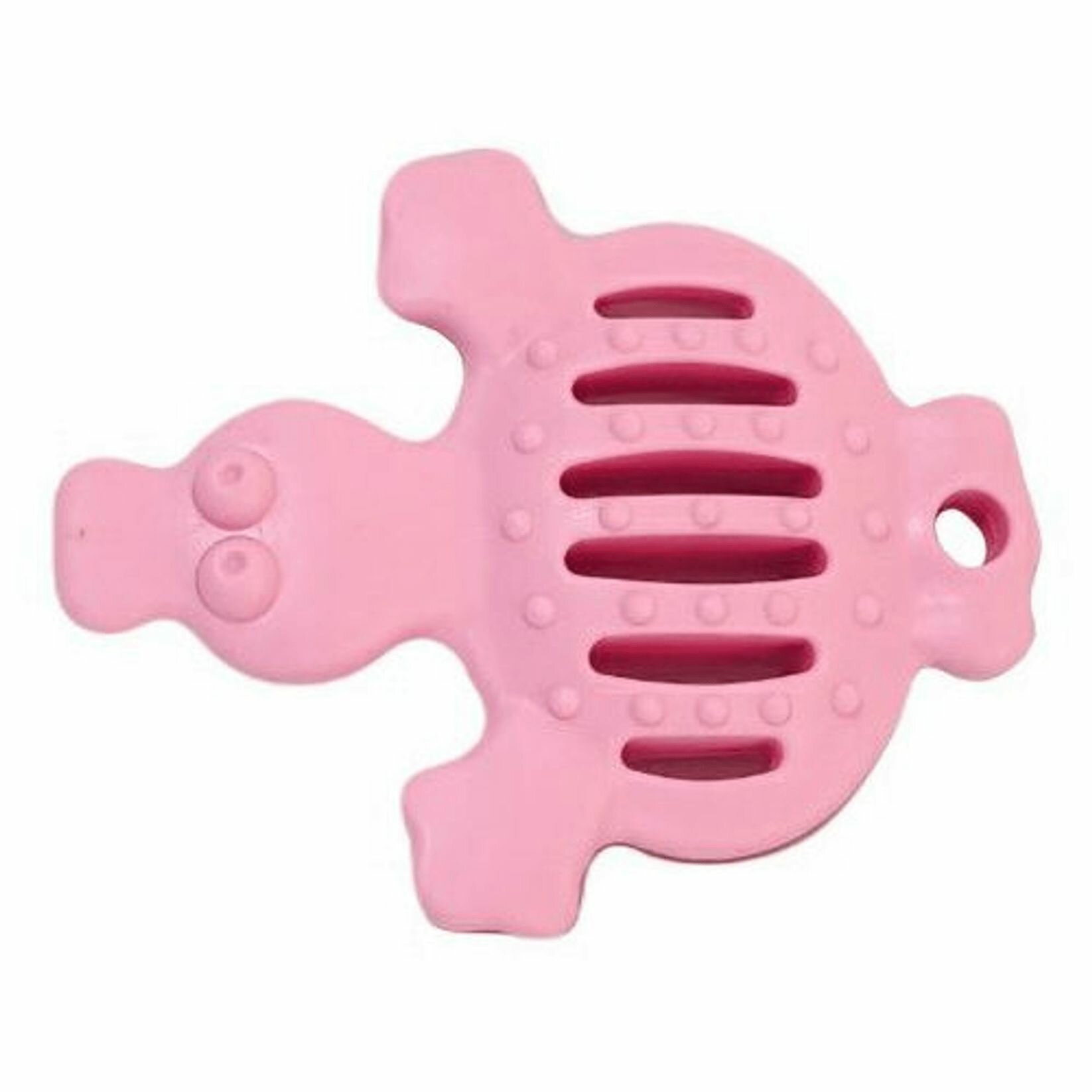 HOMEPET Dental игрушка для собак утка (13,5 см., Розовая) - фото №1