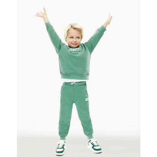 Брюки  Gloria Jeans для мальчиков, размер 12-18мес/86, зеленый