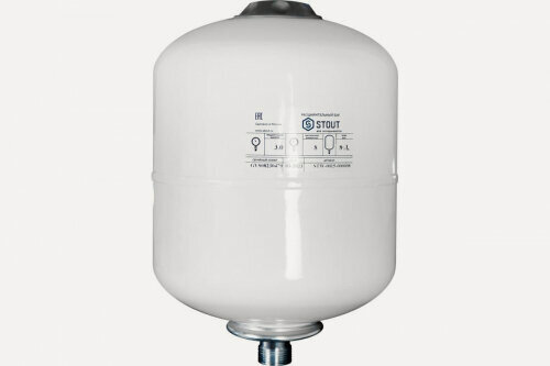Изображение товара Расширительный бак Stout , для ГВС 8 л. вертикальный (цвет белый)