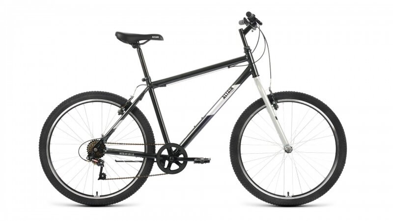 Велосипед 26 FORWARD ALTAIR MTB HT 1.0 (7-ск.) 2022 (рама 19) черный/серый