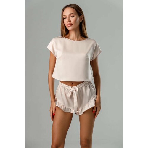 Комплект , размер S, бежевый