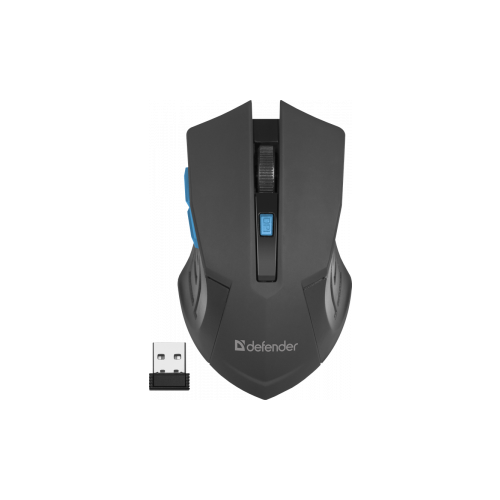 Defender Оптическая мышь Defender Accura MM-275 52275 беспров 5кнскр черно-синий USB ret 444₽