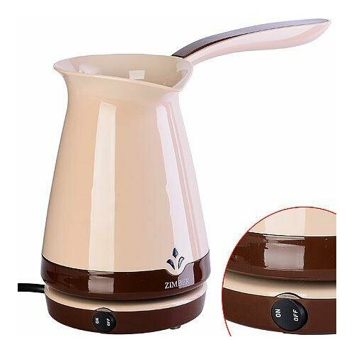 Кофеварка zimber 11347 бежевыйкоричневый 355300₽