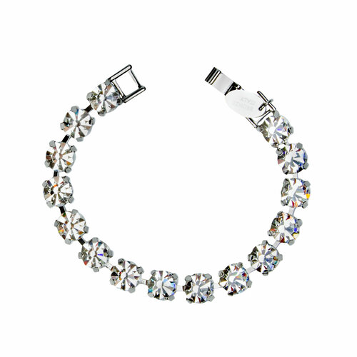 фото Браслет, кристаллы swarovski, искусственный камень, размер 17 см, бесцветный n23