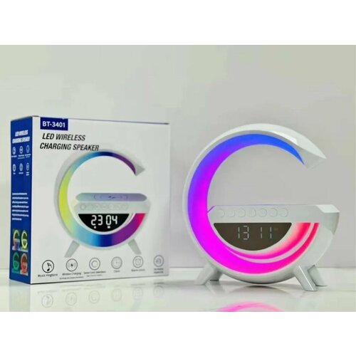 Многофункциональная Bluetooth-колонка с ЖК-дисплеем будильником и зарядкой BT 285600₽