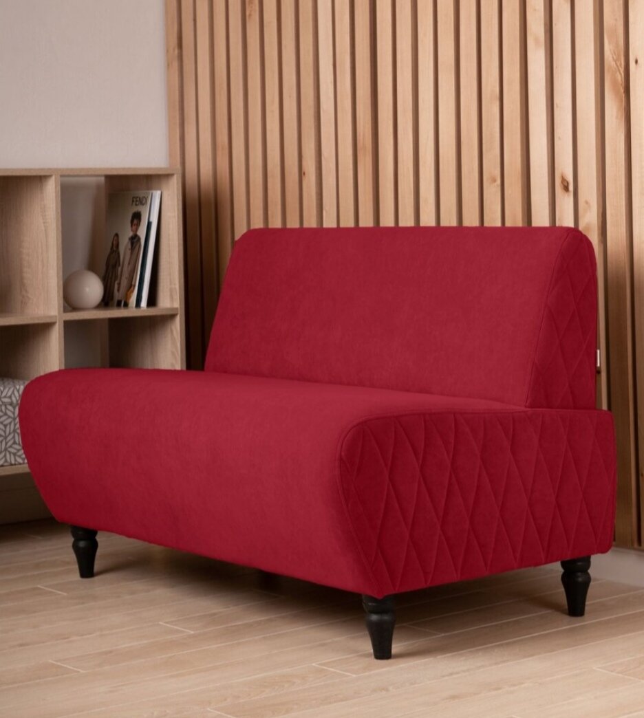 фото Диван "Lakshmi" 3 велюр, 110x67x73 см, красный