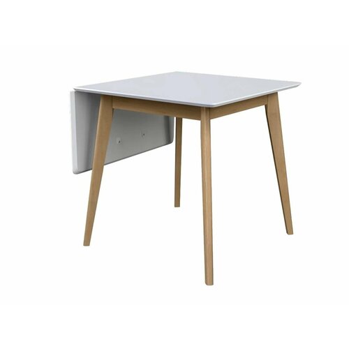 Компактный кухонный стол Угол Уюта 76х76х76 из массива раскладной