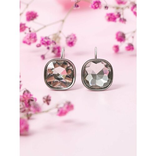 Серьги, размер 14 мм, серебристый