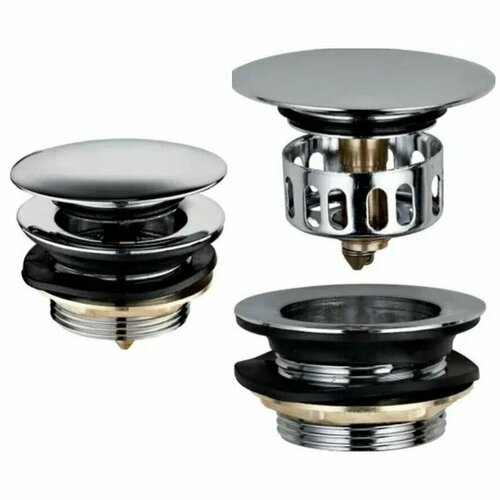 Донный клапан для душевой кабины или ванны с сеточкой 696₽