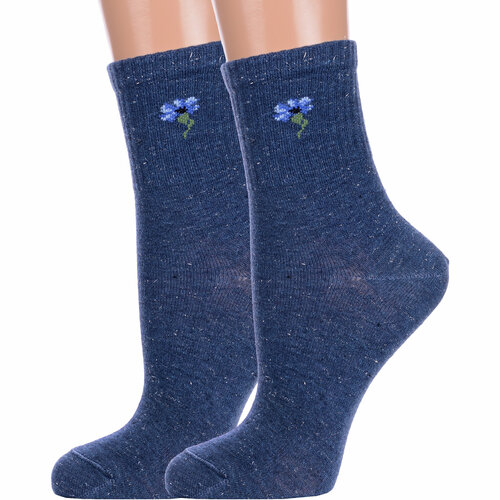 фото Носки брестские, 2 пары, размер 25, синий
