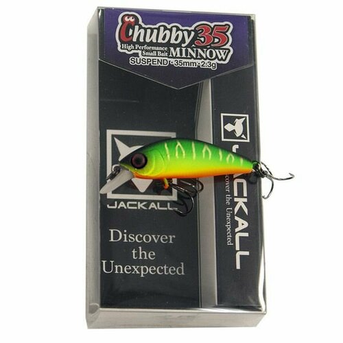 Воблер JACKALL CHUBBY MINNOW 35SP 2.3g цвет MAT TIGER