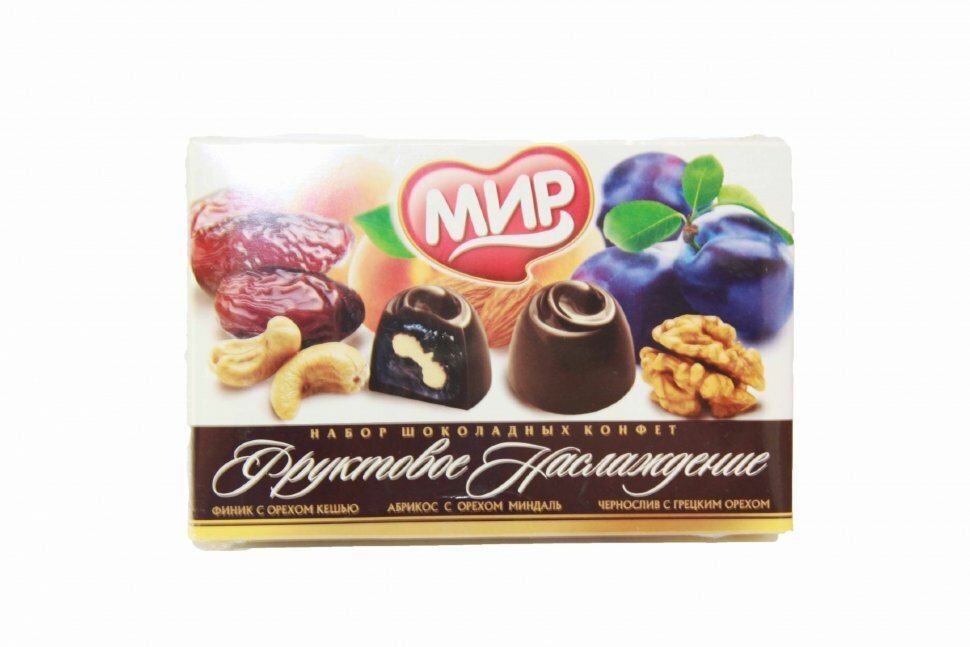 КФ МИР Фруктовое наслаждение (набор шоколадных конфет) 155г