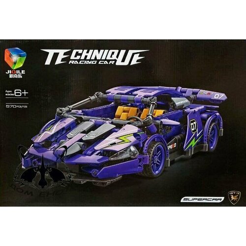 Конструктор спорткар фиолетовый 570 деталей 2200₽