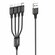 USB кабель HOCO X76 Super Lightning 8-pin/MicroUSB/Type-C*2, 4в1, 1м, нейлон (че...