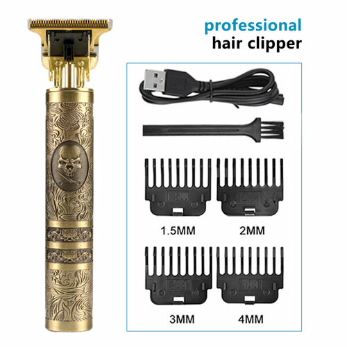 Электрическая машинка для стрижки волос T9 с дизайном Прямой удар Синего черепа 68900₽