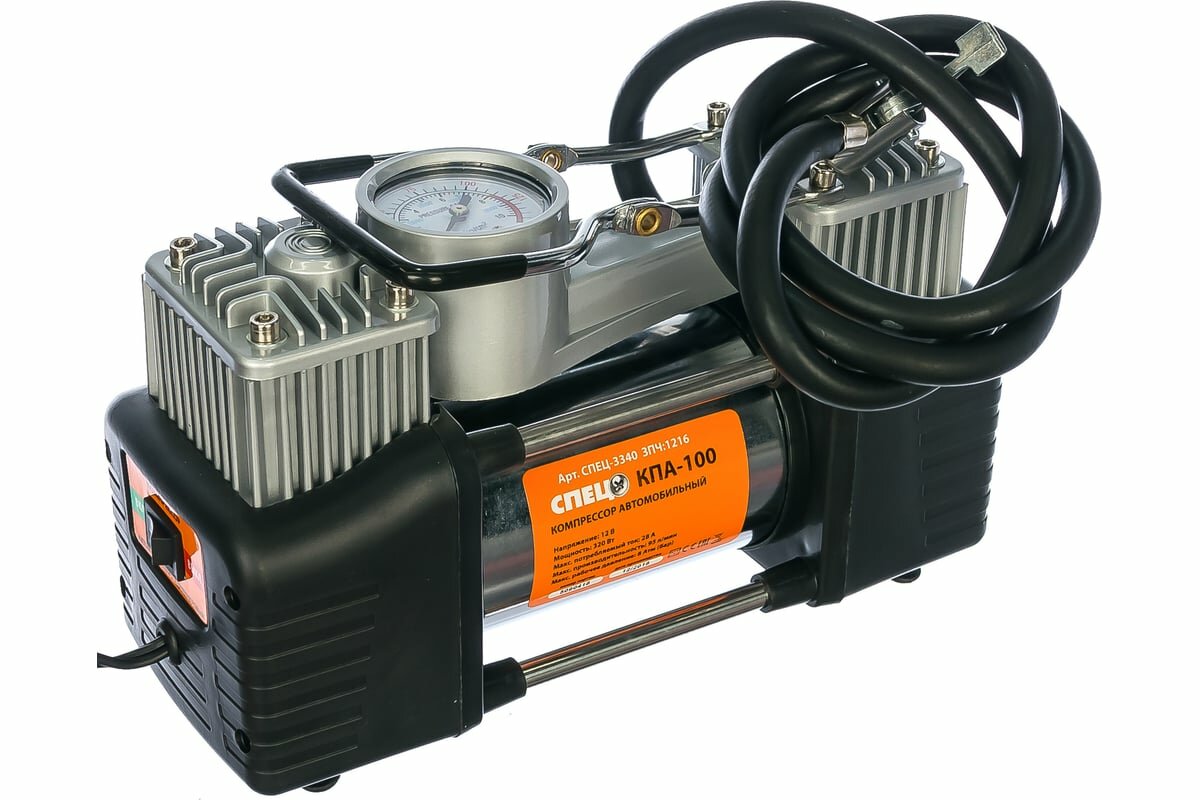 Спец Компрессор поршневой автомобильный КПА-100 СПЕЦ-3340