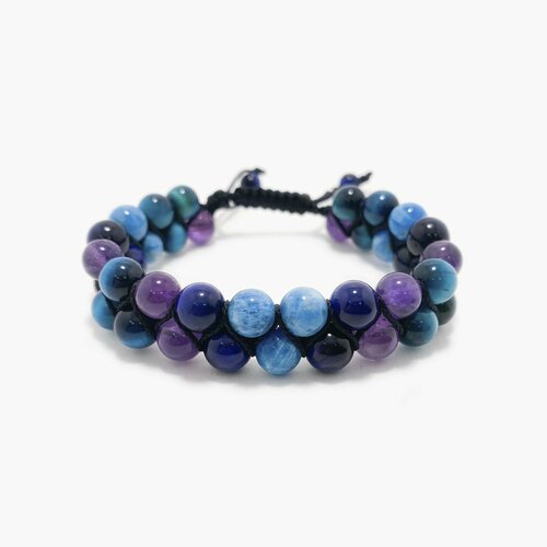 Браслет UNA, размер 15 см, бирюзовый, синий