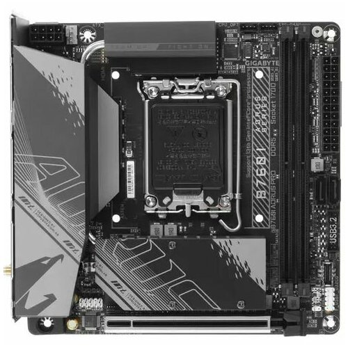 Материнская плата GIGABYTE B760I AORUS PRO B760I AORUS PRO - LGA 1700 Intel B760 2xDDR5-4800 МГц 1xPCI-Ex16 2xM2 Mini-ITX 4228700₽