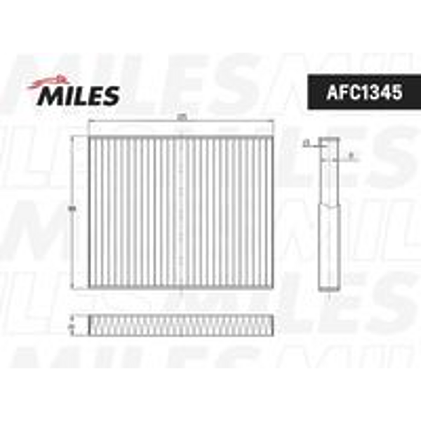 MILES afc1345 фильтр салона Ford (Форд) explorer 14- угольн.