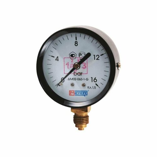 Манометр ДМ02-63-1 радиальный Дк63мм 0-6 бар кл25 G14 Метер 687₽