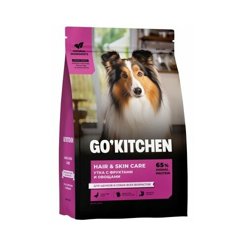 GO'KITCHEN для щенков и собак, со свежей уткой и овощами