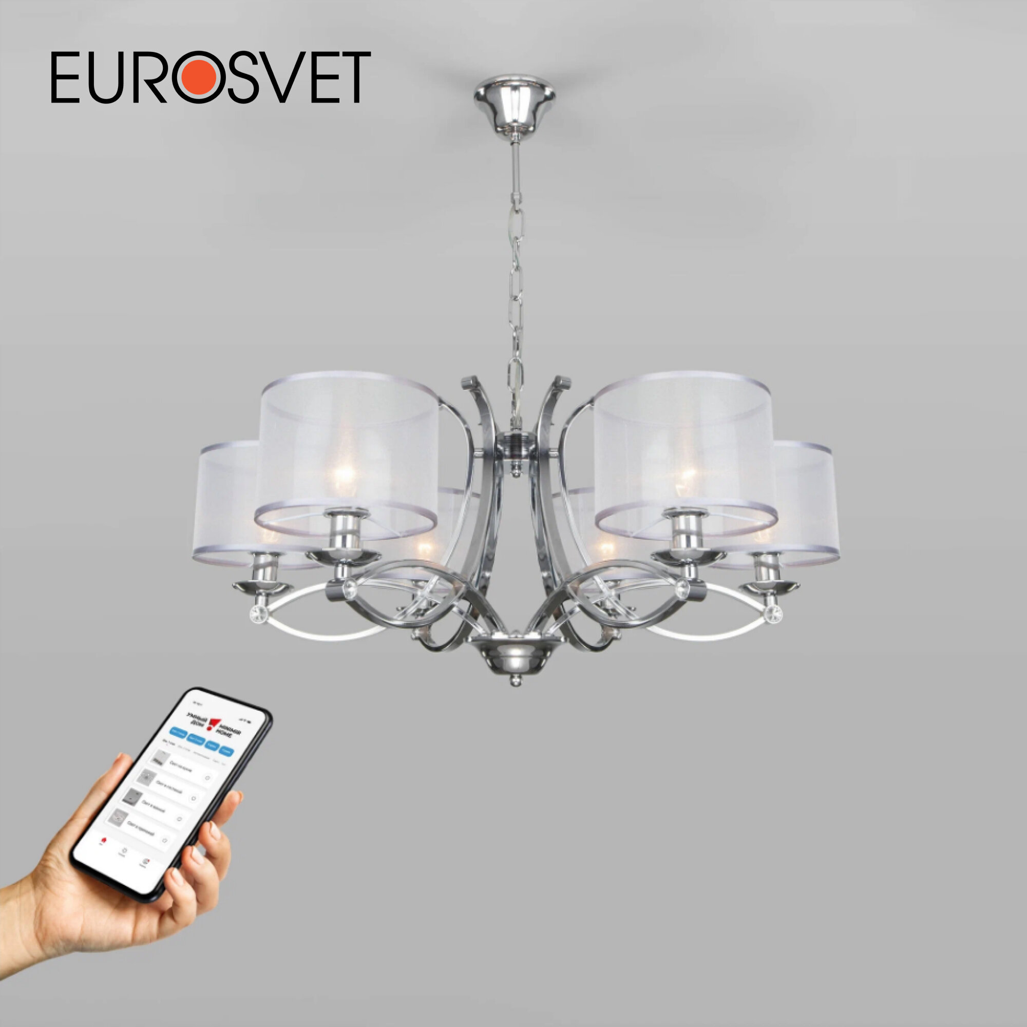 фото Люстра Eurosvet Fabiola 60124/6, E14