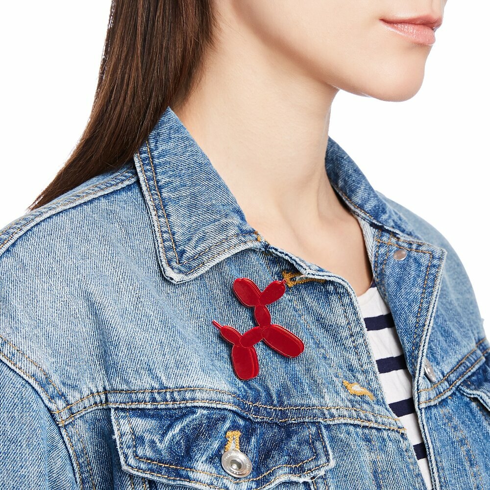 Брошь MONOLAMA, красный — фото 1