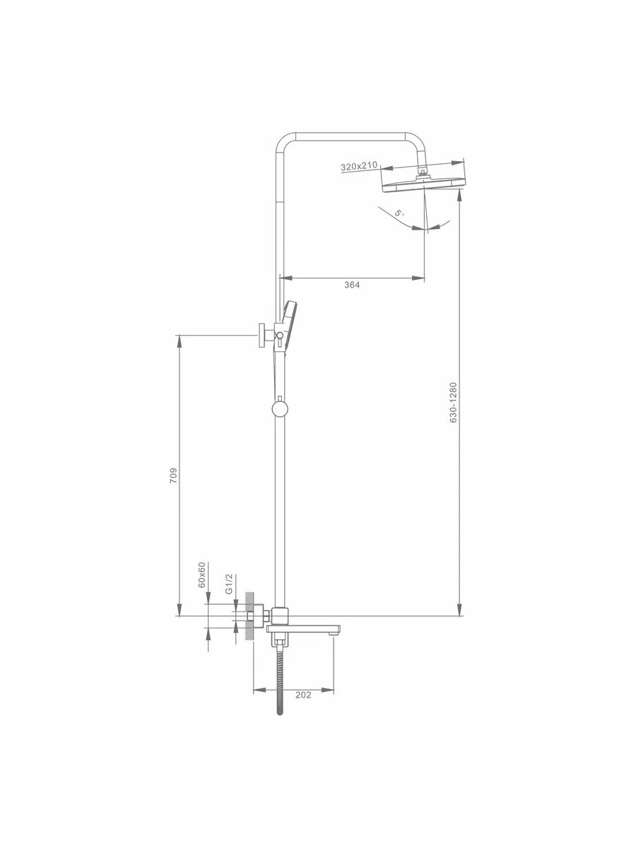 R30.24 Душевая система со смесителем — фото 1