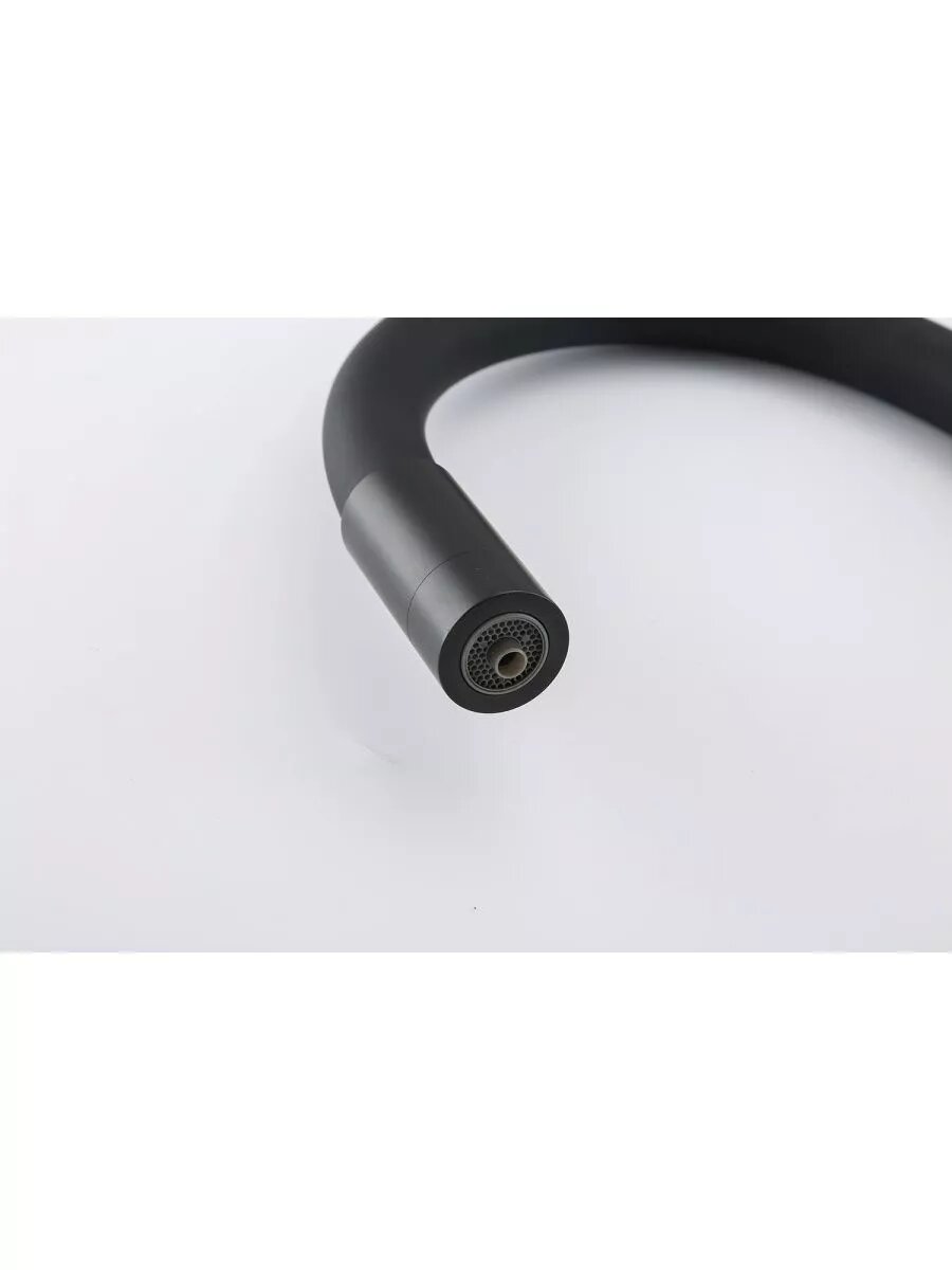 Смеситель для кухни Frap F4396-6, однорычажный, поворотный излив, черный — фото 1