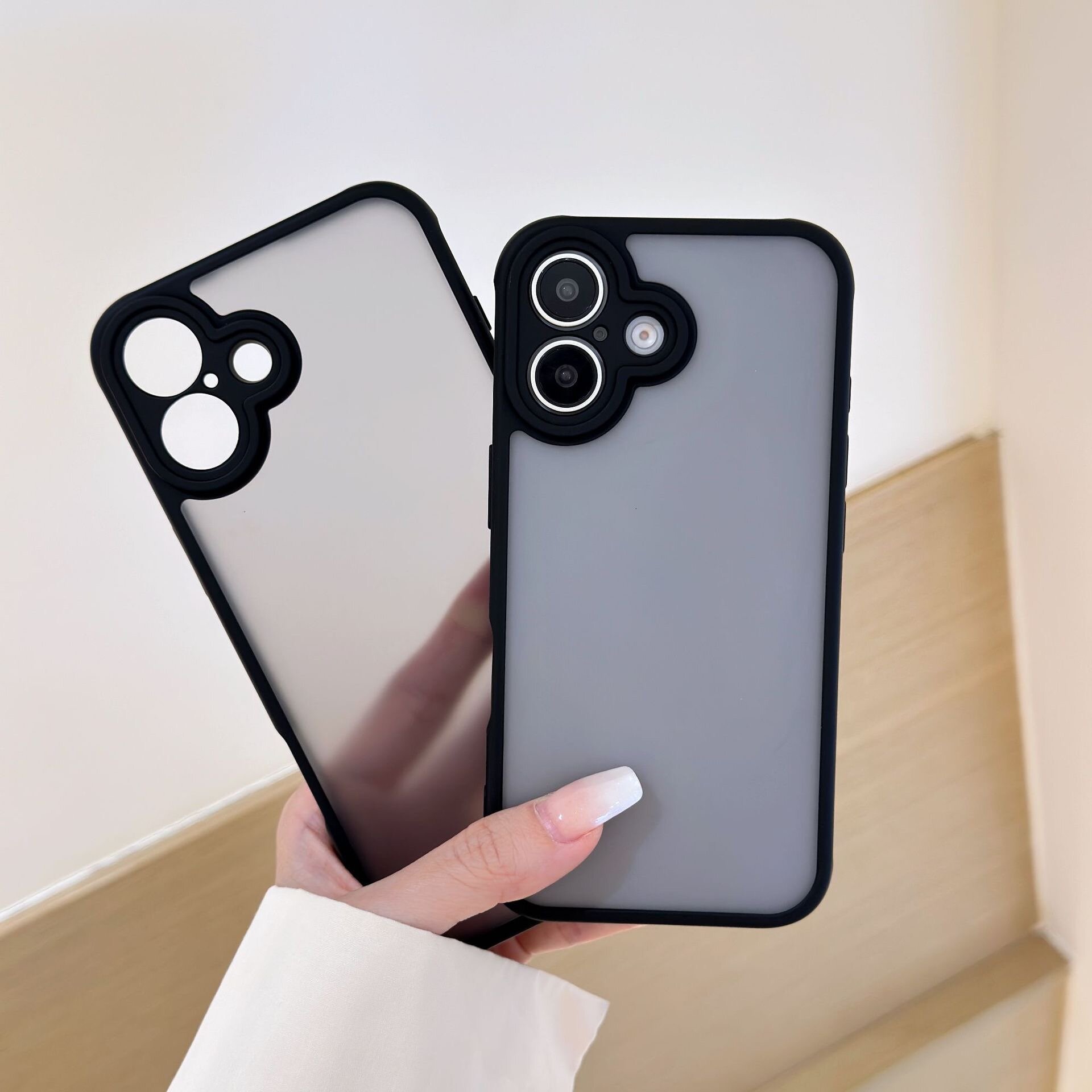 Чехол Creative Case для Apple iPhone 16 Plus (айфон 16 плюс) противоударный, чёрный — фото 1