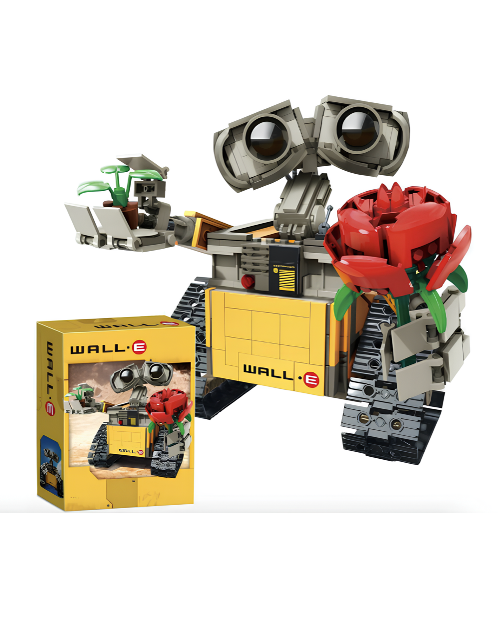 Конструктор Валли с розой - 807 деталей/совместим с Lego/подарок ребенку