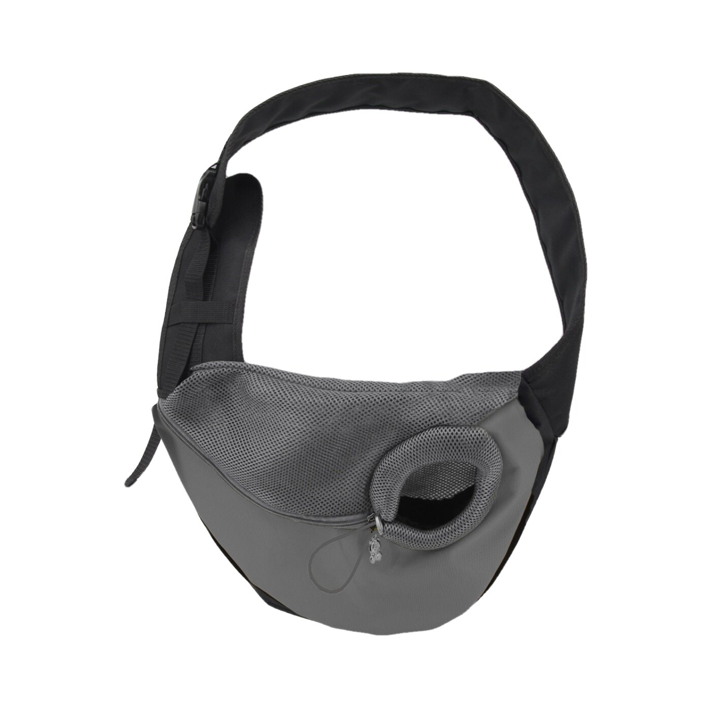 Слинг для животных Melenni Эконом M серый/серая сетка 45Х32Х15 см; Вес: 330 гр.