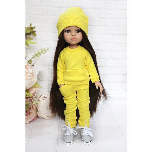 фото Комплект одежды и обуви для кукол paola reina 32 см, желтый, серый favoridolls