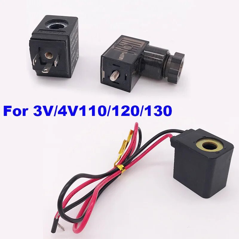 Соленоидная катушка GOGOATC для электромагнитного клапана, DC24V, plug light type