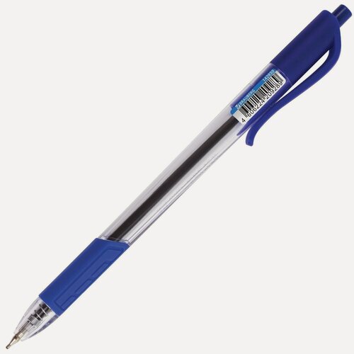 Изображение товара Ручка шариковая автоматическая Brauberg Extra Glide R-Grip (0.35мм, синяя, масляная основа) (OBPR158), 12шт.