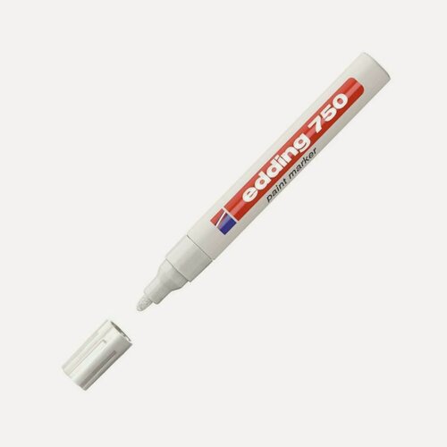 Изображение товара Маркер-краска Edding E-750 (2-4мм, белый) алюминий (E-750/49), 1шт.