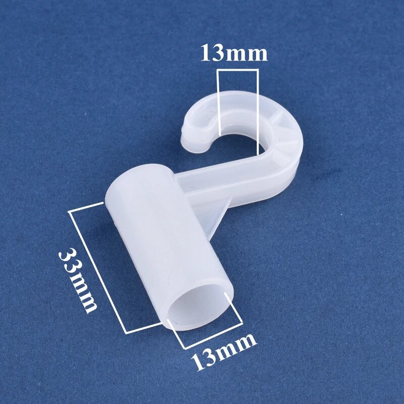 Пластиковые крючки для растений 12-25 мм белые 5/10 шт