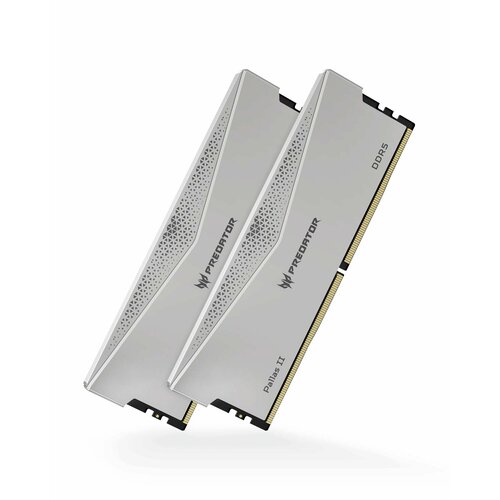 Оперативная память DDR5 Acer Predator Pallas II 64Gb 2x32Gb 6000Mhz CL32 32-38-38-76 Silver 2x32Гб Белая 23133₽