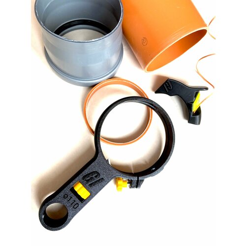 Комплект труборез и фаскосниматель для канализационной трубы Ø110 мм GI-tools 639-1/110G